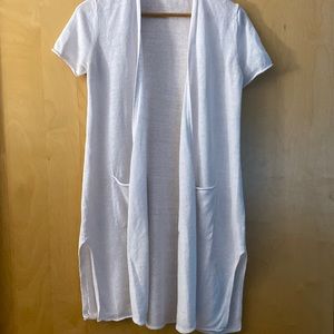 Eileen fisher 💯 linen open cardigan